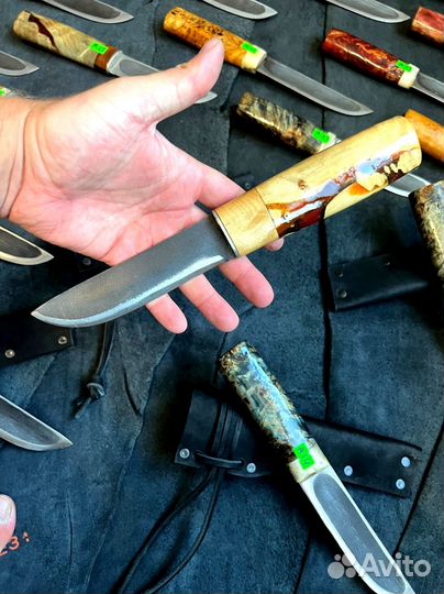 Якутский нож 110х18ш кованный ручная работы