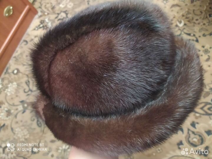 Шапка норковая женская