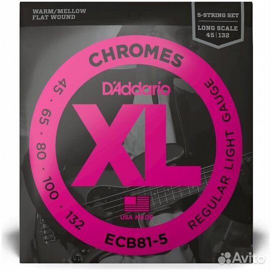 D'addario ECB 81-5 - Струны для 5 струнной бас-гитары