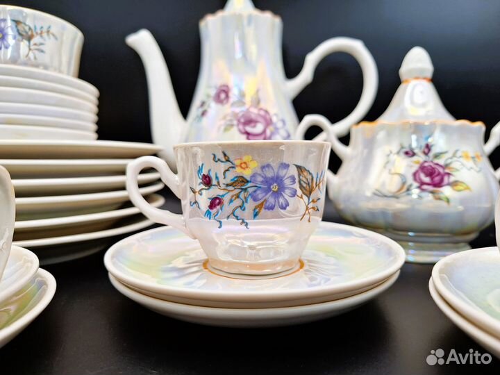 Кофейный сервиз, фарфор СССР, Добрушский фарфоровы