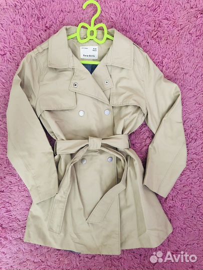 Плащ для девочки zara 128-134
