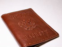 Обложка для паспорта из кожи (конгревное тиснение)