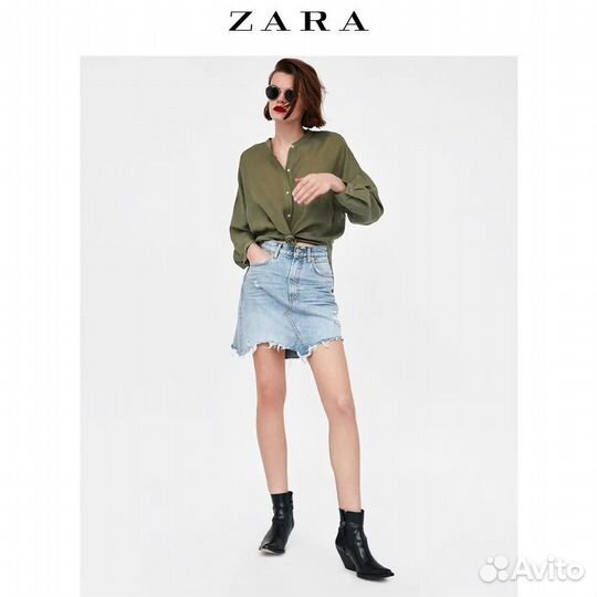 Джинсовая юбка zara