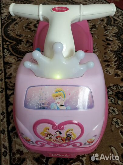Детская машинка-каталка музыкальная б/у