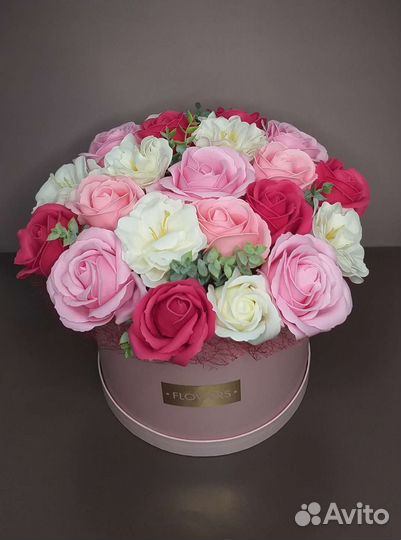 Композиции из мыльных роз