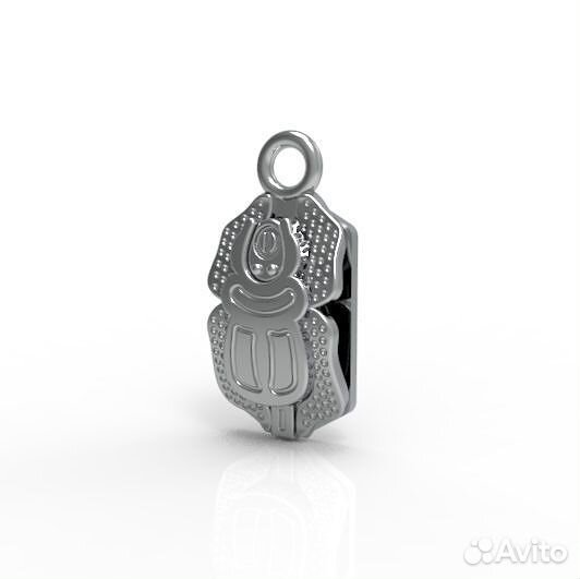 Скарабей Оберег серебряный