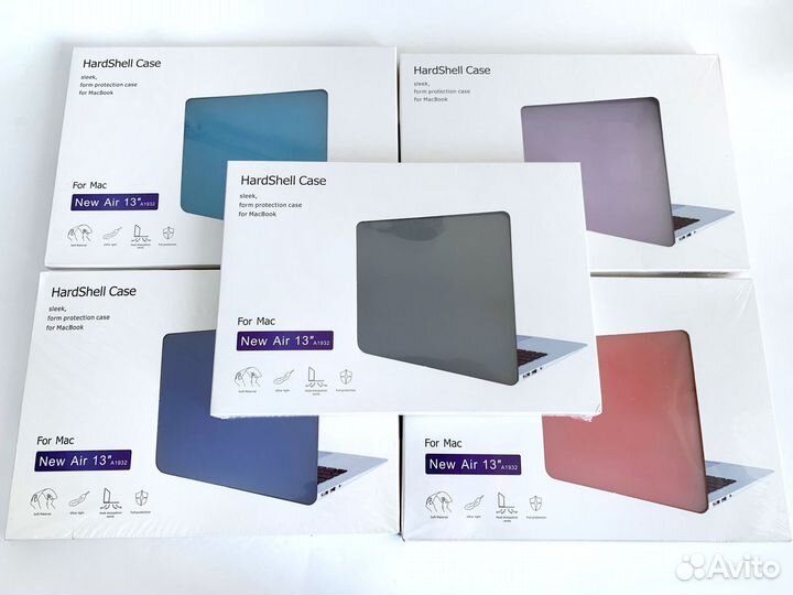 Пластиковый чехол накладка на macbook air / 2017