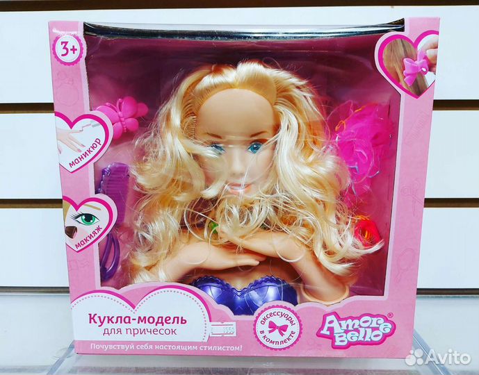 Для причёсок кукла-модель