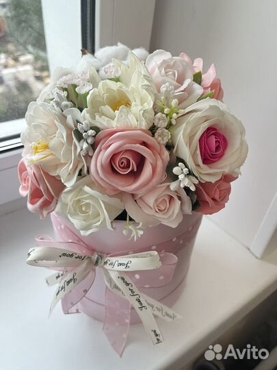 Подарок Букет из мыльных цветов