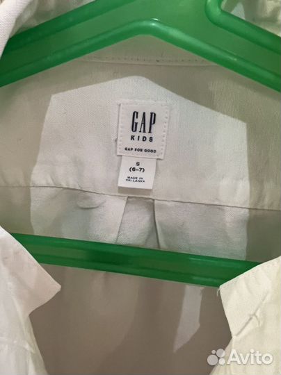 Рубашка белая для мальчика Gap