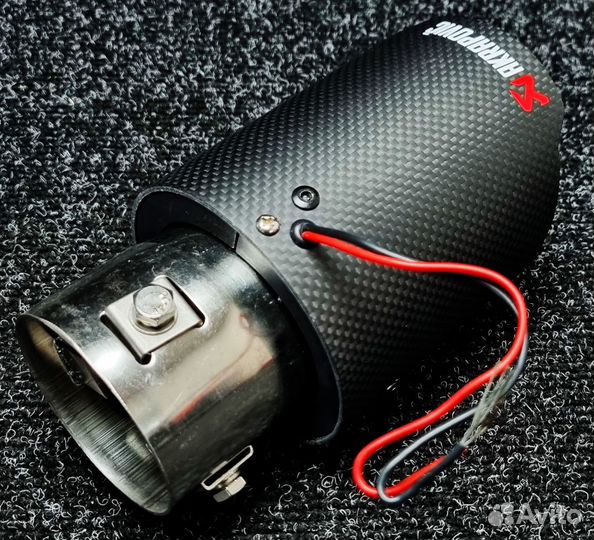 Насадка на глушитель Akrapovic style с подсветкой