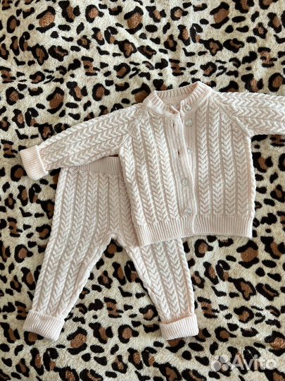 Вязаный костюм детский 74 80