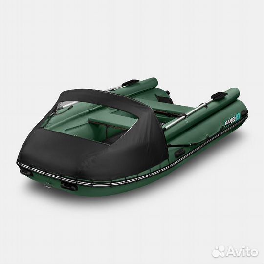 Надувная лодка gladiator E380X зеленая