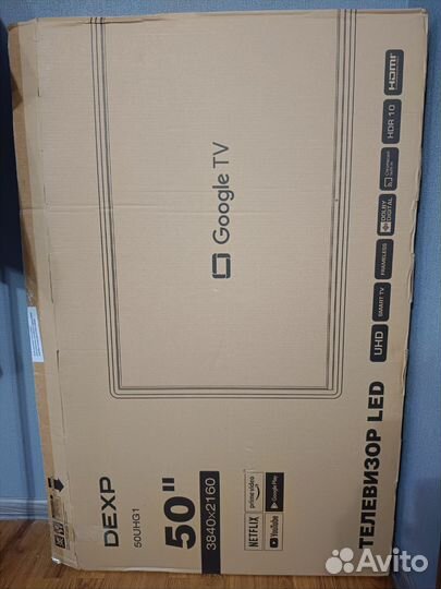Телевизор dexp 50 (4k, ultra HD)