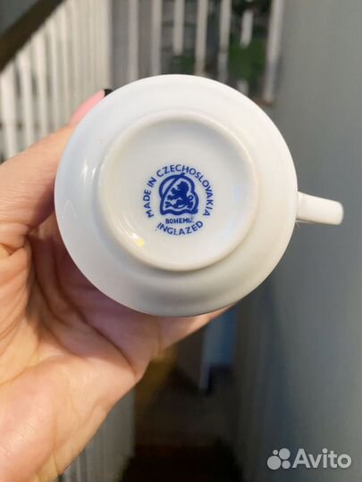 Кофейный сервиз «Синий лук» Bohemia