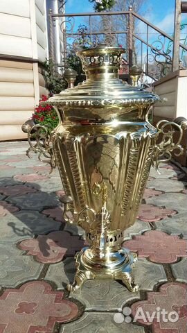 Самовар с венецианскими ручками