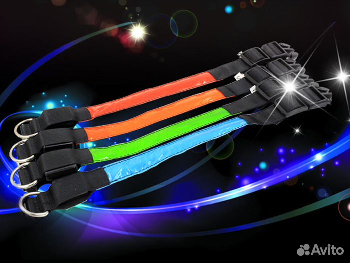Светодиодный поводок и ошейник