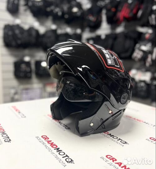 Модуляр три четверти Мотошлем