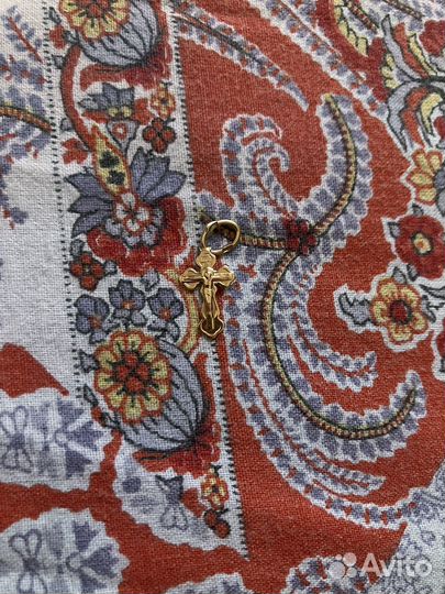 Золотой крестик детский