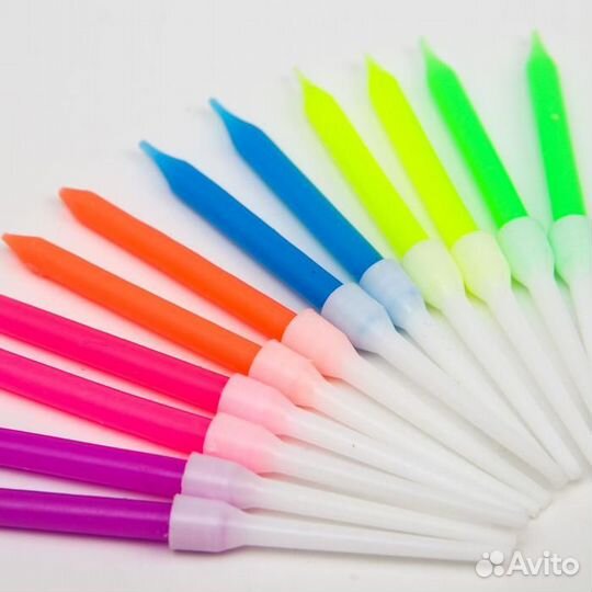 Набор свечей с цветным пламенем для торта, Щенячий