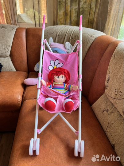 Коляска для кукол летняя + пупс в подарок