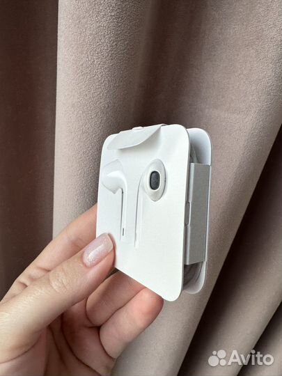 Наушники оригинал apple earpods lightning проводн