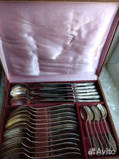 Набор столовых приборов мельхиор СССР