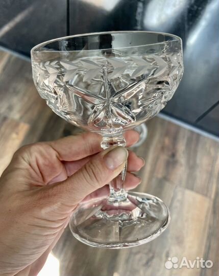 Креманки / шампанки хрустальные СССР