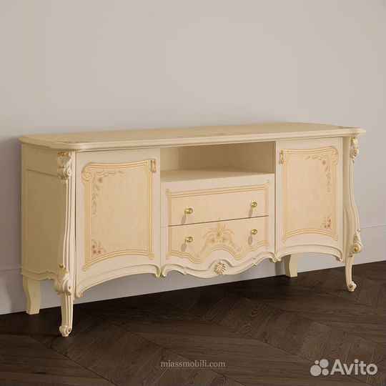 Тумба тв Престиж беж Миассмебель