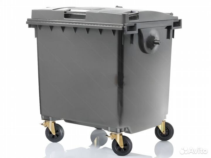Бак мусорный пластиковый 1100л-1837