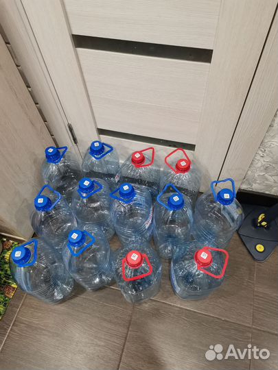 Пластиковые бутылки 5 литров (6 шт.)