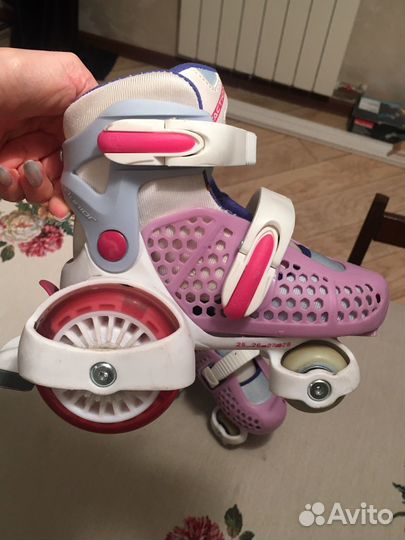 Роликовые коньки детские раздвижные