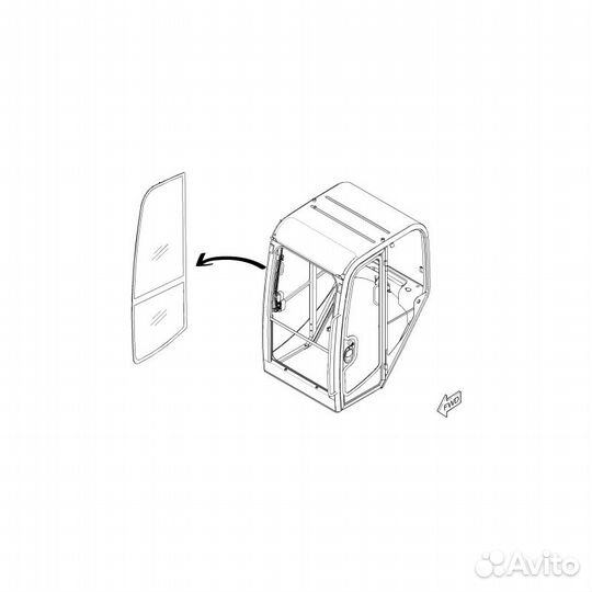 Мини-экскаватор С правой стеклянной печатью CAT 301.4C wacker neuson 1404RD 3701499