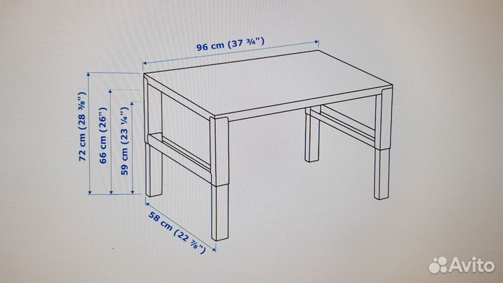 Растущий стол икеа поль IKEA pahl 96x58 см белый