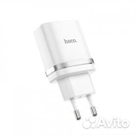 Зарядное устройство 1*USB hoco C12Q Белый (5В, QC3