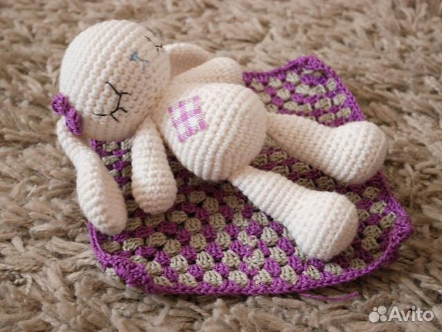 Зайка-сплюшка handmade