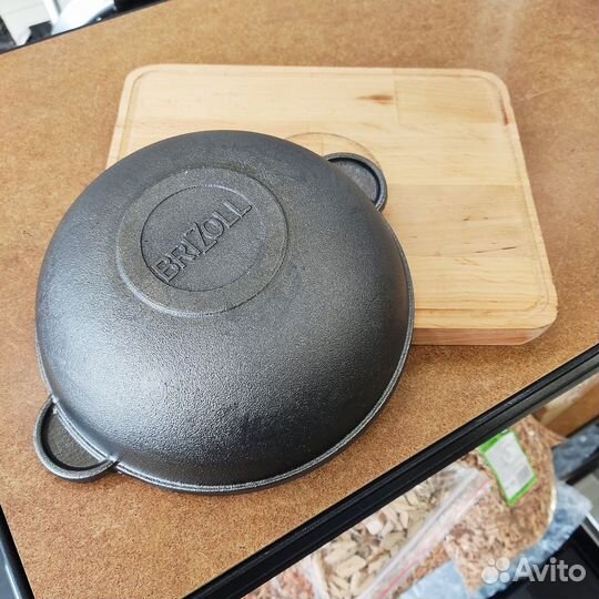 Сковорода brizoll WOK с дощечкой, 18х6.3 см