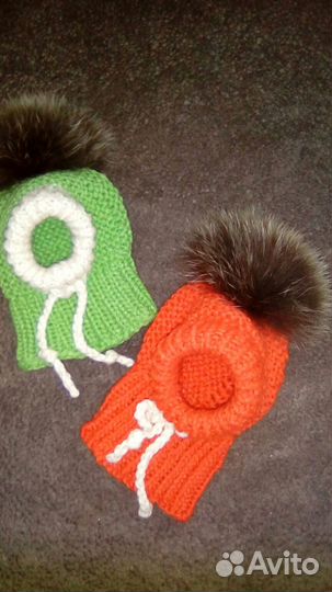 Вязанные шапочки для собачек и кошек