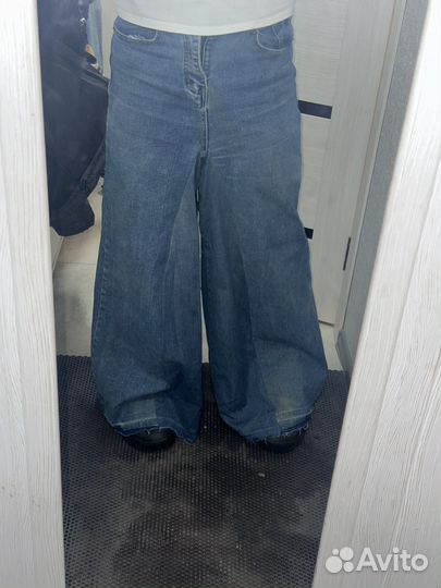 Джинсы широкие реп custom