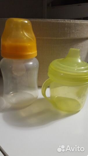 Новая бутылочка и кружка поильник