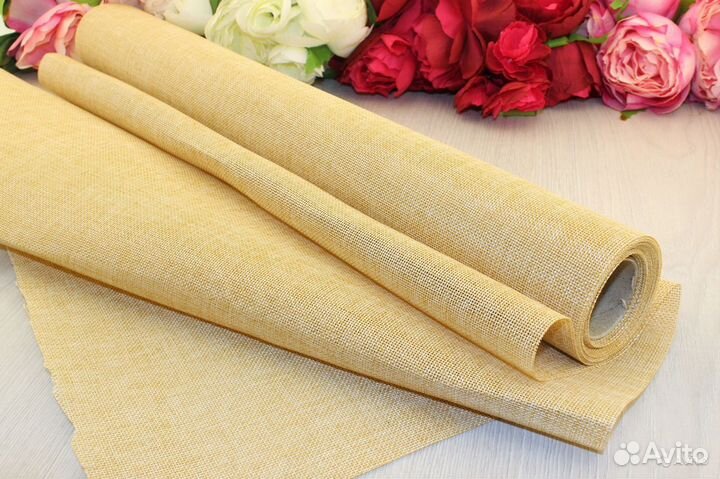 Фетр, джутовое полотно, сизаль