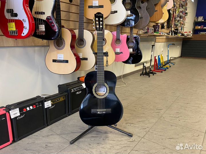 Fabio FB3610 BK — классическая гитара, 3/4