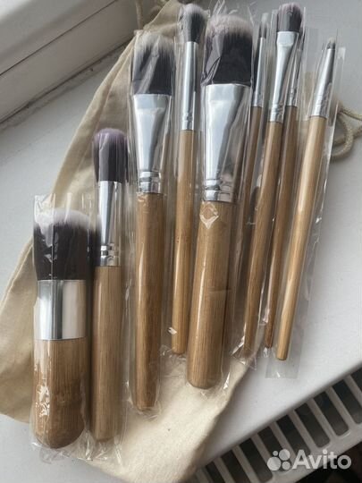 Кисти для макияжа 9шт синтетика