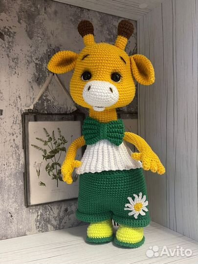 Вязаный жираф