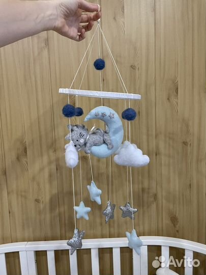 Детский мобиль из фетра