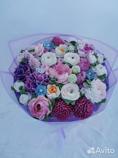 Съедобные букеты из зефира