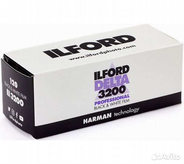 Фотопленка Ilford Delta 3200 120/12