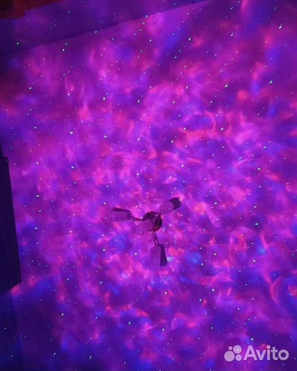 Ночник проектор звездного неба Блютус колонка 2дин