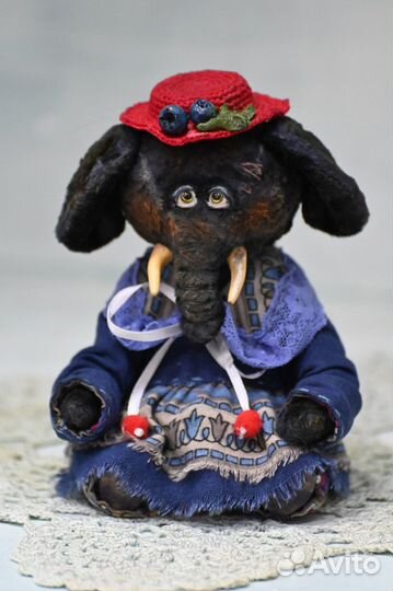 Теддислонёнок Эмма коллекционная авторская игрушка