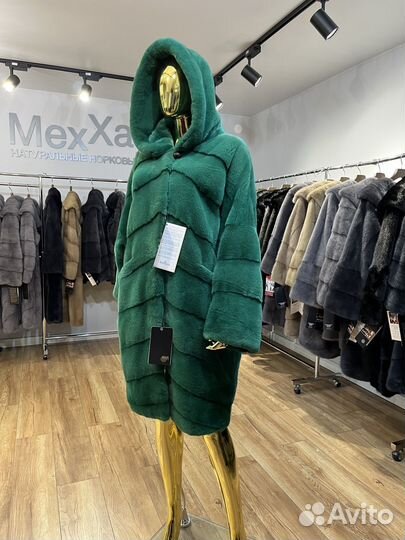 VIP Lux Nafa плюшка Новая Норковая шуба 44-50